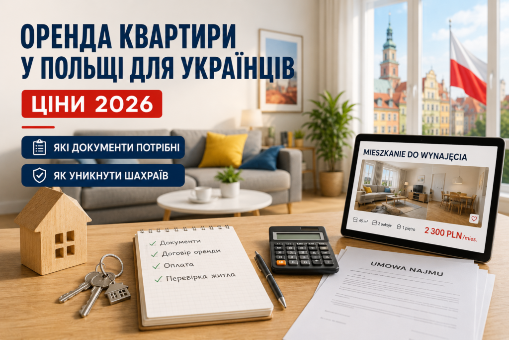 Оренда квартири у Польщі для українців