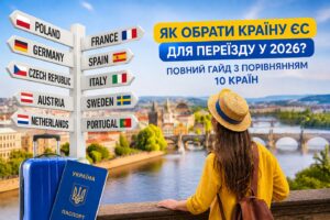 Карта країн ЄС для переїзду українців у 2026 році