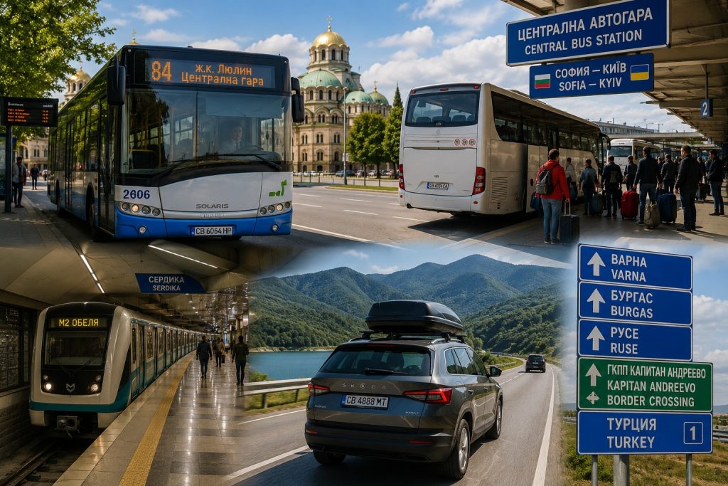 Транспорт у Болгарії для українців 2026, автобус, метро, авто і маршрут до України