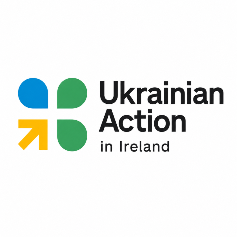 Допомога українцям в Ірландії, логотип благодійної організації Ukrainian Action