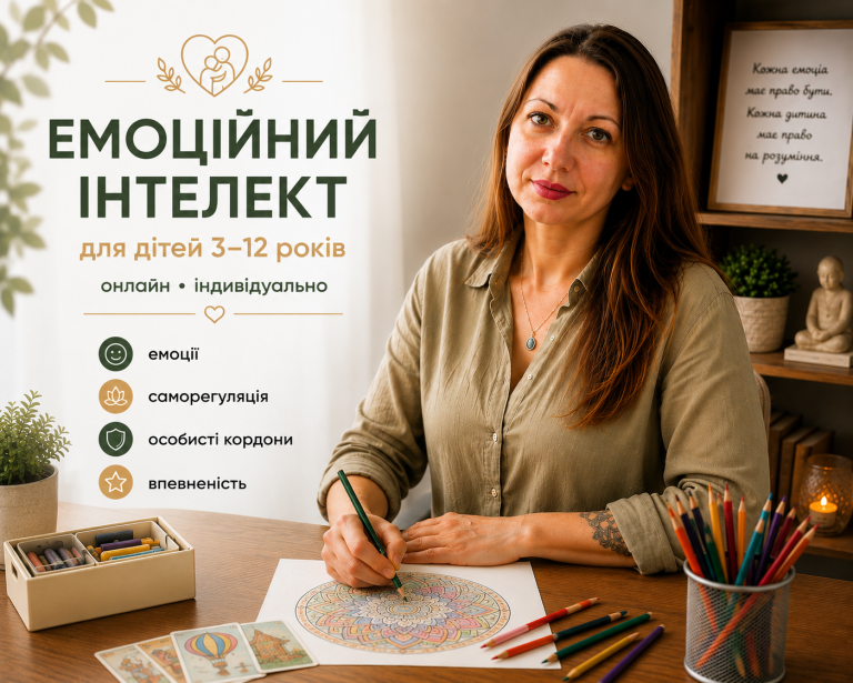 Олена Коротинська, онлайн заняття з розвитку емоційного інтелекту для дітей