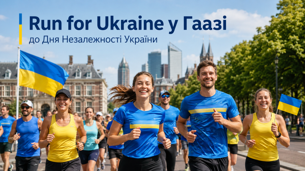 Run for Ukraine 2026: учасники забігу в Гаазі до Дня Незалежності України