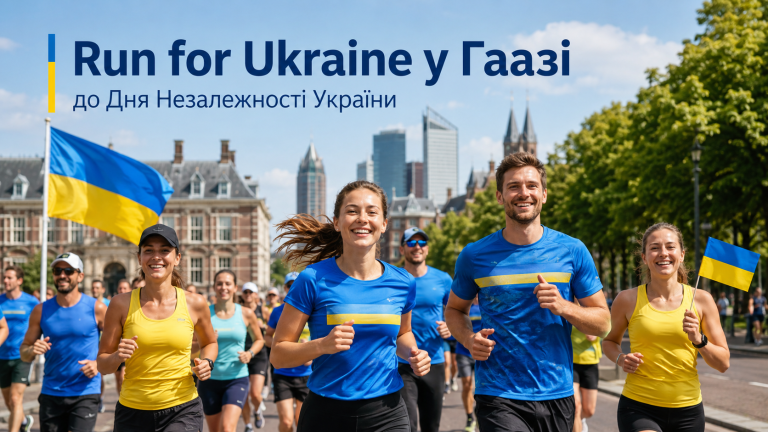 Run for Ukraine 2026: учасники забігу в Гаазі до Дня Незалежності України