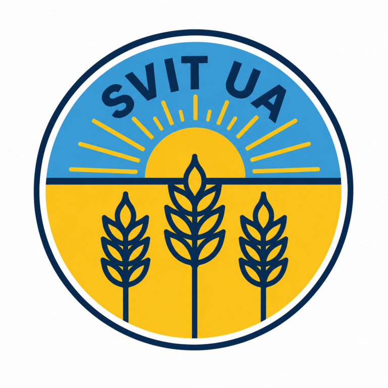 Логотип SVIT UA, допомога українцям у Швеції
