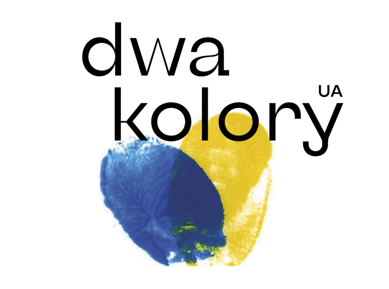 Логотип магазину українських брендів DWA KOLORY у Кракові