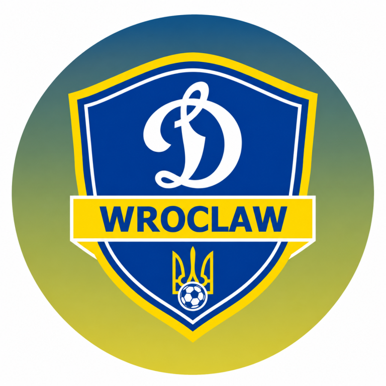 Логотип футбольного клубу Dynamo Wrocław для дітей у Вроцлаві